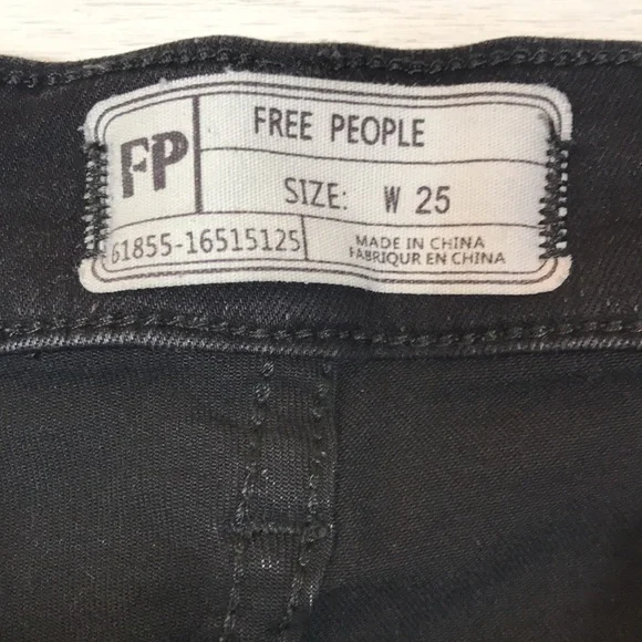 🍄Free People Black Skinny Jean - Picture 5 of 9
